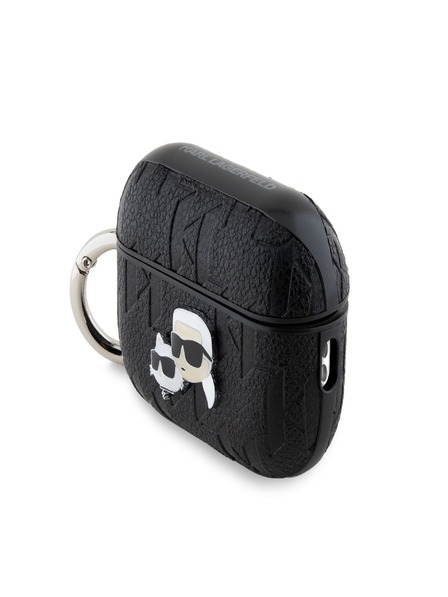 Karl Lagerfeld Karl Lagerfeld PU reljefna maska ​​Karl and Choupette Heads za AirPods Pro 2 crna