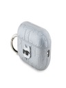 Karl Lagerfeld Karl Lagerfeld PU reljefna Choupette maska ​​za glavu za AirPods Pro 2 srebrna