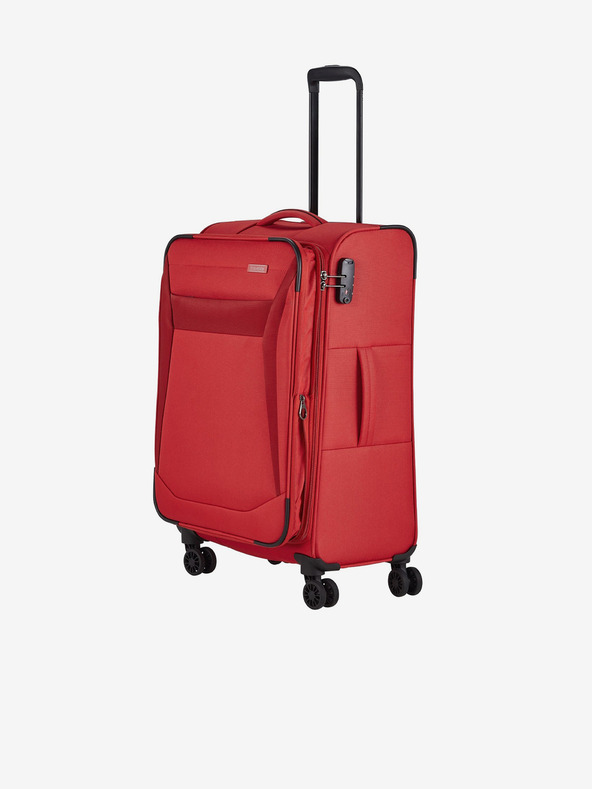 Travelite Set od tri putna kofera crvene boje Travelite Chios S, M, L