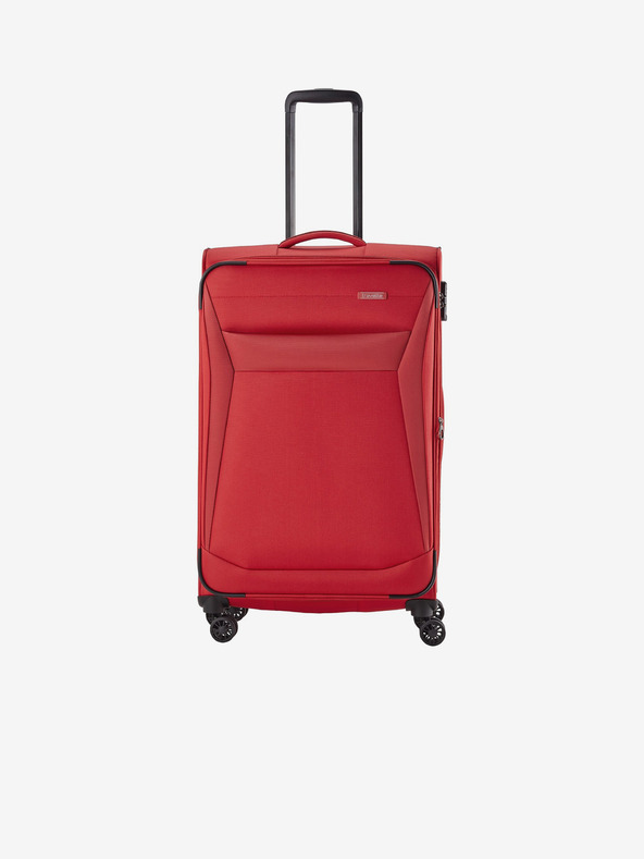 Travelite Set od tri putna kofera crvene boje Travelite Chios S, M, L