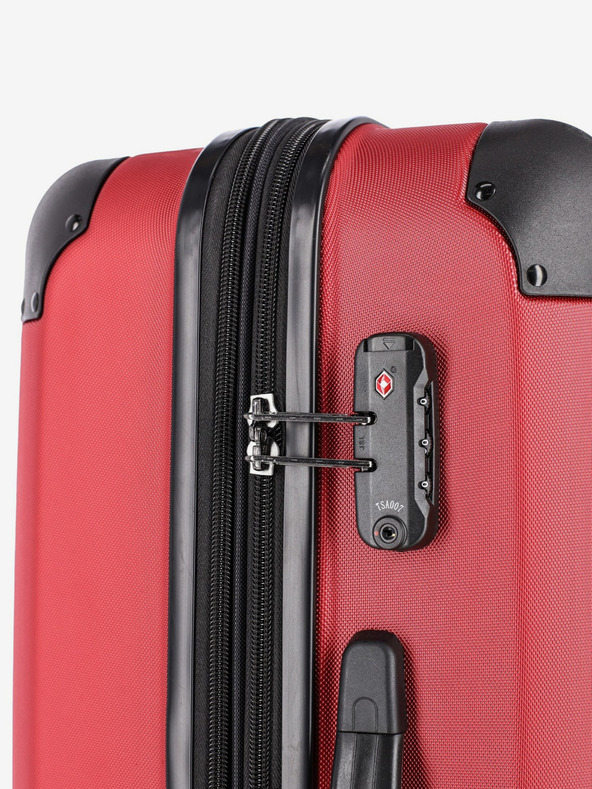 Travelite Crveni putni kofer Travelite City 4w L