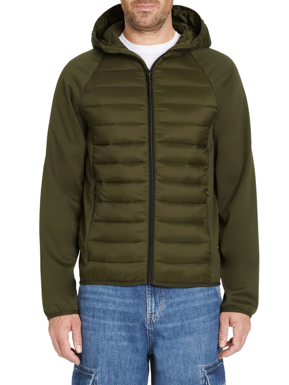 Celio Khaki muška jakna s kapuljačom Celio Jushellsl