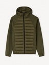 Celio Khaki muška jakna s kapuljačom Celio Jushellsl