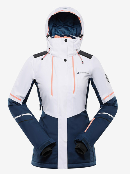 ALPINE PRO Ženska skijaška jakna s ptx membranom ALPINE PRO ZARIBA bijela