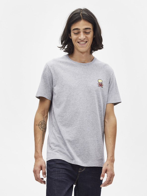 Celio Svijetlo siva majica kratkih rukava Celio Lsebar