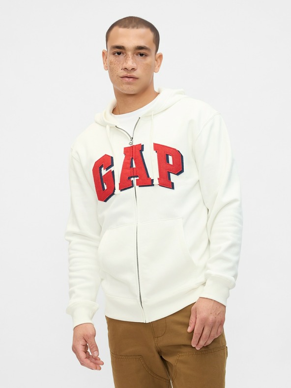 GAP Majica s patentnim zatvaračem i logom Gap