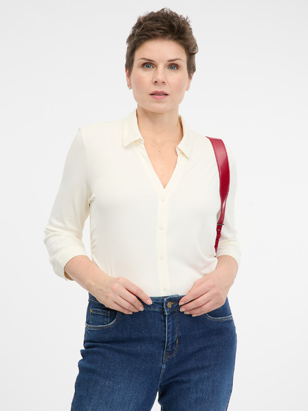 Orsay Krem ženska bluza s ORSAY kragnom