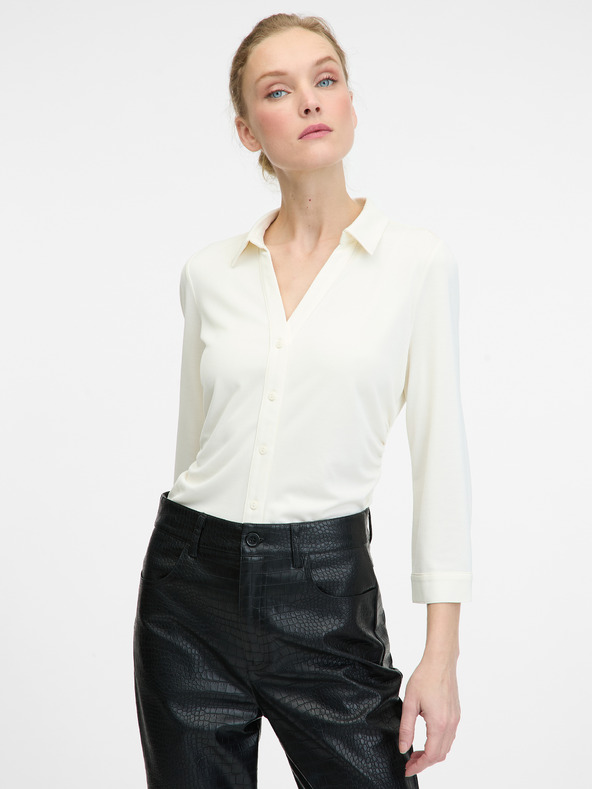 Orsay Krem ženska bluza s ORSAY kragnom
