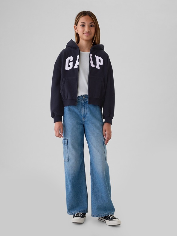 GAP Dječji hoodie Pro Fleece s logotipom GAP