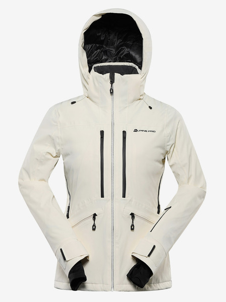 ALPINE PRO Ženska skijaška jakna s membranom ptx snow ALPINE PRO REASA creme