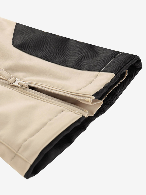 ALPINE PRO Ženske skijaške softshell hlače s membranom ALPINE PRO GERANA white pepper