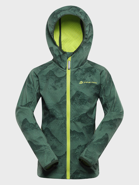 ALPINE PRO Zelena dječja softshell jakna s Alpine Pro Ezoro membranom