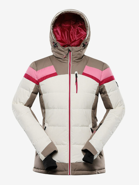 ALPINE PRO Ženska skijaška jakna s ptx membranom ALPINE PRO FERERA creme