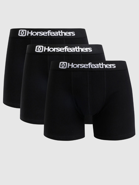 Horsefeathers Komplet od tri boksačice u crnoj boji Horsefeathers Dynasty