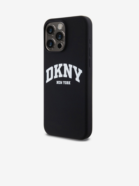 DKNY Liquid Silicone Arch Logo MagSafe stražnja maska ​​za iPhone 14 Pro crna DKNY