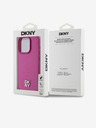 DKNY PU kožna ponovljena šara s logotipom Magsafe stražnja maska ​​za iPhone 15 Pro Max ružičasta DKNY