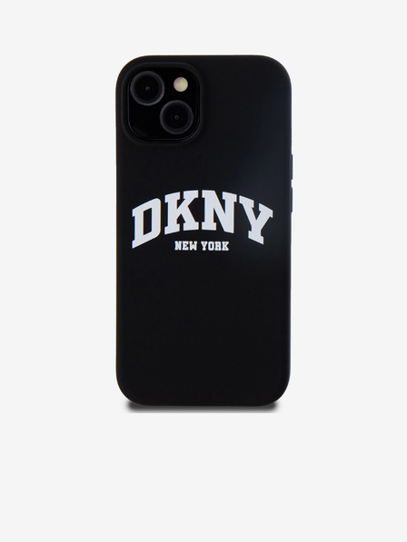 DKNY Liquid Silicone Arch Logo MagSafe stražnja maska ​​za iPhone 14 crna DKNY