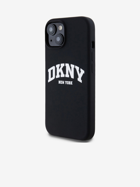 DKNY Liquid Silicone Arch Logo MagSafe stražnja maska ​​za iPhone 14 crna DKNY