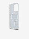 DKNY PC/TPU ponavljajući uzorak Tonal Stripe Magsafe stražnja maska ​​za iPhone 15 Pro crna DKNY