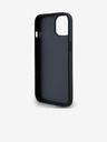 DKNY Stražnja maska ​​s kariranim uzorkom i prugama od PU kože za iPhone 14 crna DKNY