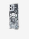 DKNY Stražnja maska ​​s logotipom Liquid Glitter Arch za iPhone 14 Pro crna DKNY