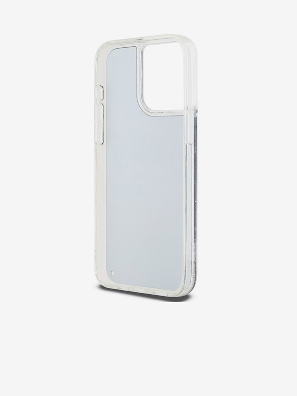 DKNY Stražnja maska ​​s logotipom Liquid Glitter Arch za iPhone 14 Pro crna DKNY