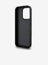 DKNY PU kožna ponovljena šara s logotipom Magsafe stražnja maska ​​za iPhone 15 Pro Max crna DKNY