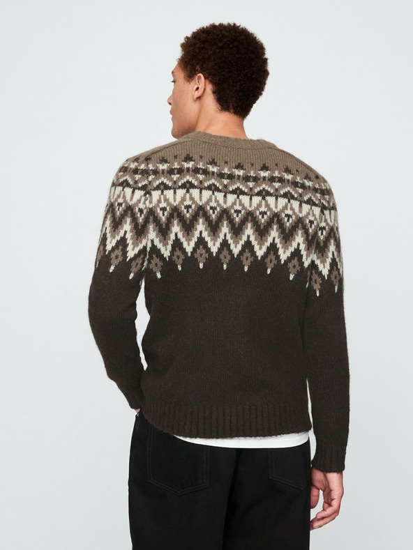 GAP Fair Isle GAP džemper od mješavine vune