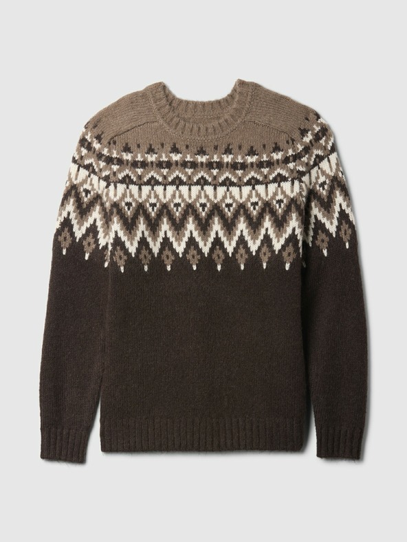 GAP Fair Isle GAP džemper od mješavine vune