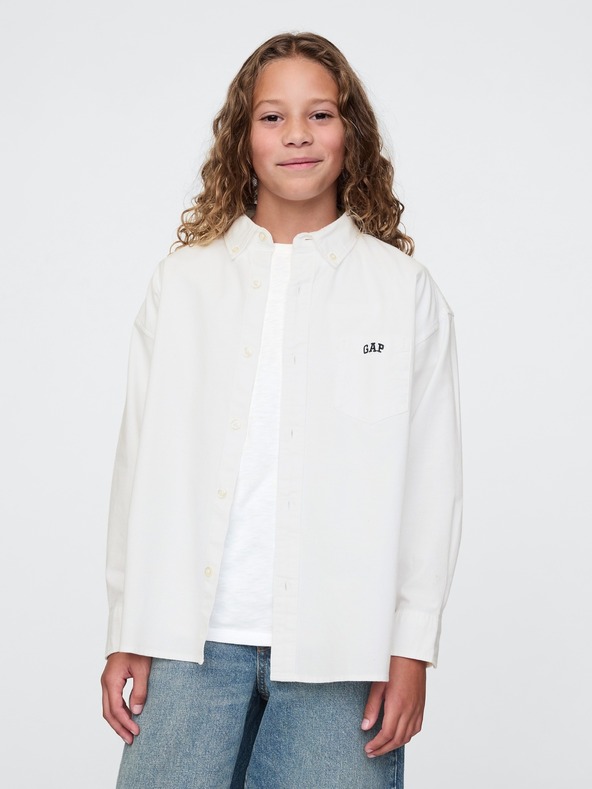 GAP Dječja oversize košulja Oxford GAP