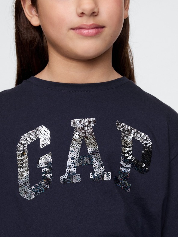 GAP Dječja majica s logom GAP šljokicama