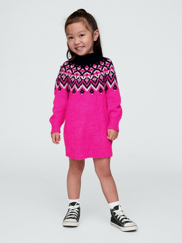 GAP Haljina džemper za bebe Fair Isle GAP
