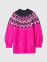 GAP Haljina džemper za bebe Fair Isle GAP