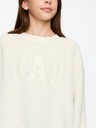 GAP Dječje oversize mikinole haljine sherpa s logotipom GAP