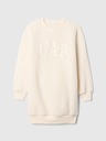 GAP Dječje oversize mikinole haljine sherpa s logotipom GAP