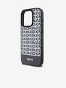 DKNY PU kožna donja traka s ponavljajućim uzorkom MagSafe stražnja maska ​​za iPhone 14 Pro crna DKNY