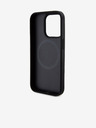 DKNY PU kožna donja traka s ponavljajućim uzorkom MagSafe stražnja maska ​​za iPhone 14 Pro crna DKNY