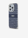 DKNY PC/TPU Ponavljajući uzorak Tonal Stripe Magsafe stražnja maska ​​za iPhone 15 Pro Plava DKNY