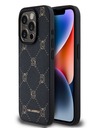 Karl Lagerfeld PU Karl Heads Pattern Magsafe stražnja maska ​​za iPhone 15 Pro Max crna Karl Lagerfeld