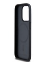 Karl Lagerfeld PU Karl Heads Pattern Magsafe stražnja maska ​​za iPhone 15 Pro Max crna Karl Lagerfeld
