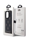 Karl Lagerfeld PU Karl Heads Pattern Magsafe stražnja maska ​​za iPhone 15 Pro Max crna Karl Lagerfeld