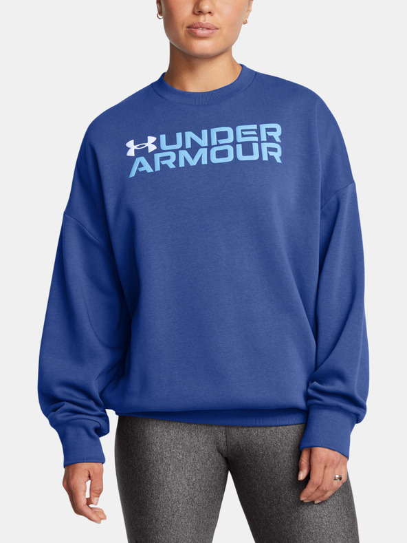 Under Armour Ženska Under Armour Rival Fleece WordmarkOS Crew-BLU