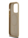 Karl Lagerfeld PU Karl Heads Pattern Magsafe stražnja maska ​​za iPhone 14 Pro Max Beige Karl Lagerfeld