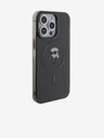 Karl Lagerfeld IML Ikonik MagSafe stražnja maska ​​za iPhone 15 Pro Max crna Karl Lagerfeld