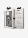 Karl Lagerfeld IML Ikonik MagSafe stražnja maska ​​za iPhone 15 Pro Max crna Karl Lagerfeld