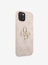 Guess Stražnja maska ​​Guess PU 4G s metalnim logotipom za iPhone 13 ružičasta