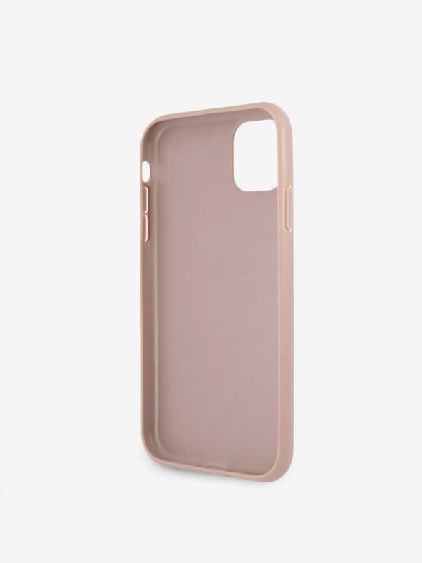 Guess Stražnja maska ​​Guess PU 4G s metalnim logotipom za iPhone 11 ružičasta