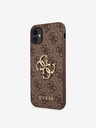 Guess Stražnja maska ​​Guess PU 4G s metalnim logotipom za iPhone 11 smeđa