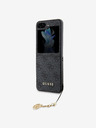 Guess 4G Charm Zadní Kryt pro Samsung Galaxy Z Flip 5 Grey Etui za telefon