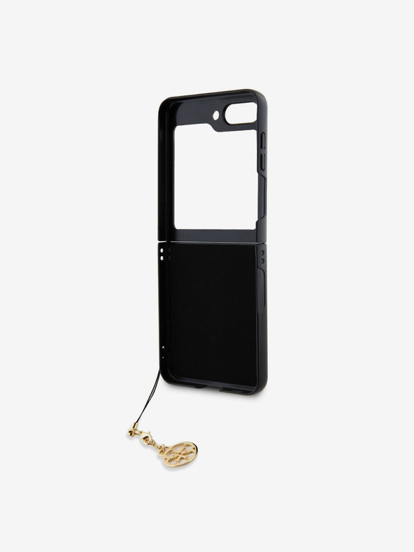 Guess 4G Charm Zadní Kryt pro Samsung Galaxy Z Flip 5 Grey Etui za telefon